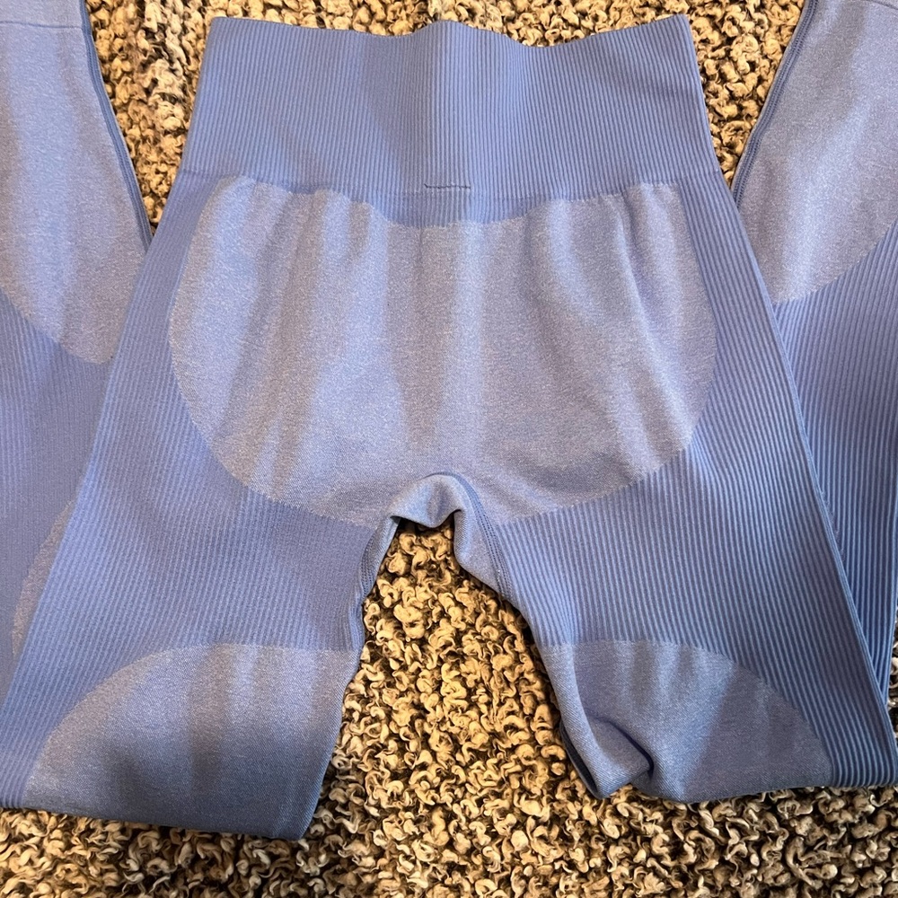 Seamless Blue Leggings